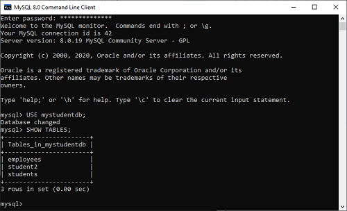 How To Display Table In Sql Command